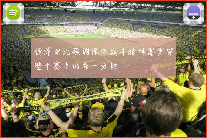 德泽尔比强调保级战斗精神需贯穿整个赛季的每一分钟